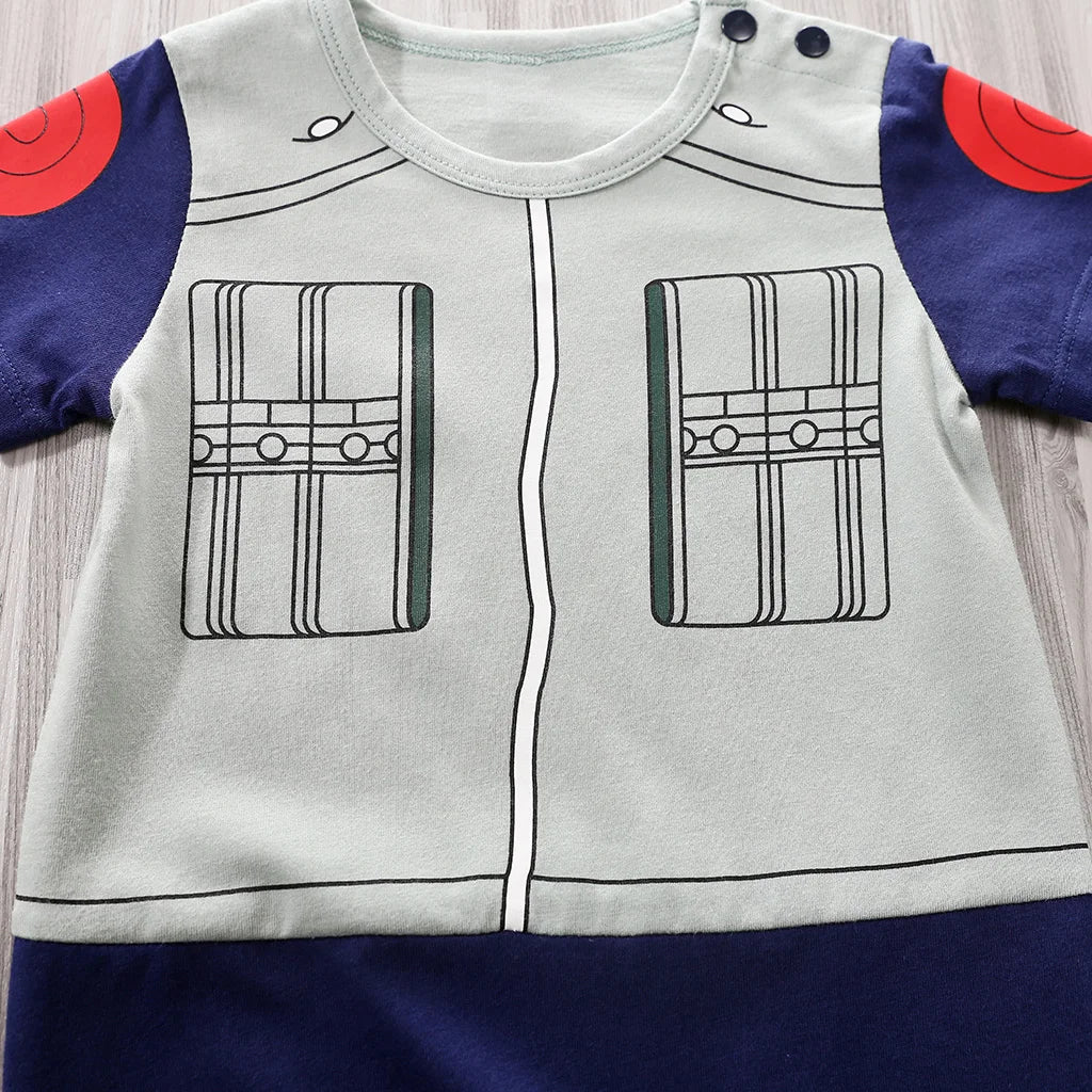 Combinaison Bébé Manches Courtes – Style Anime Kawaii | Coton Doux | 0-18 Mois