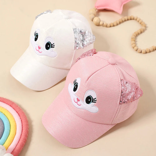 Casquette fille oreilles de chat – Chapeau baseball ajustable 2-8 ans