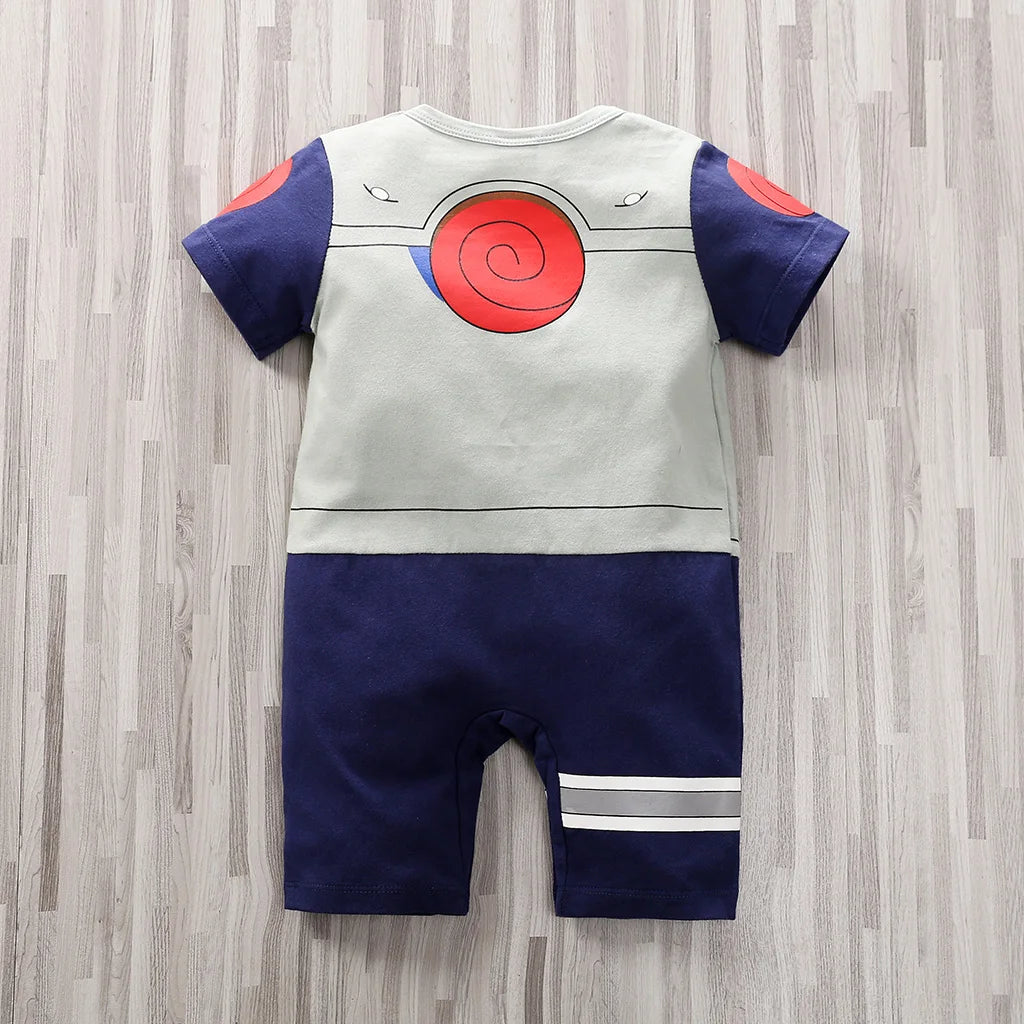 Combinaison Bébé Manches Courtes – Style Anime Kawaii | Coton Doux | 0-18 Mois
